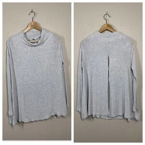 Free People We The Free Lover Rib Thermal Top Small S Open Back Long Sleeves